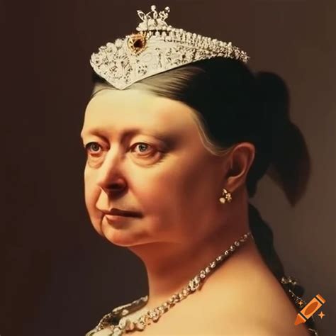 Portrait Of Queen Victoria Wearing Sunglasses On Craiyon