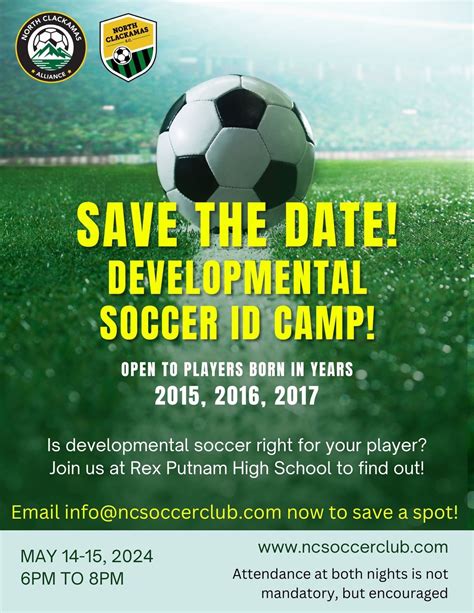 Development Soccer ID Camp, Rex Putnam High School, Milwaukie, 14 May