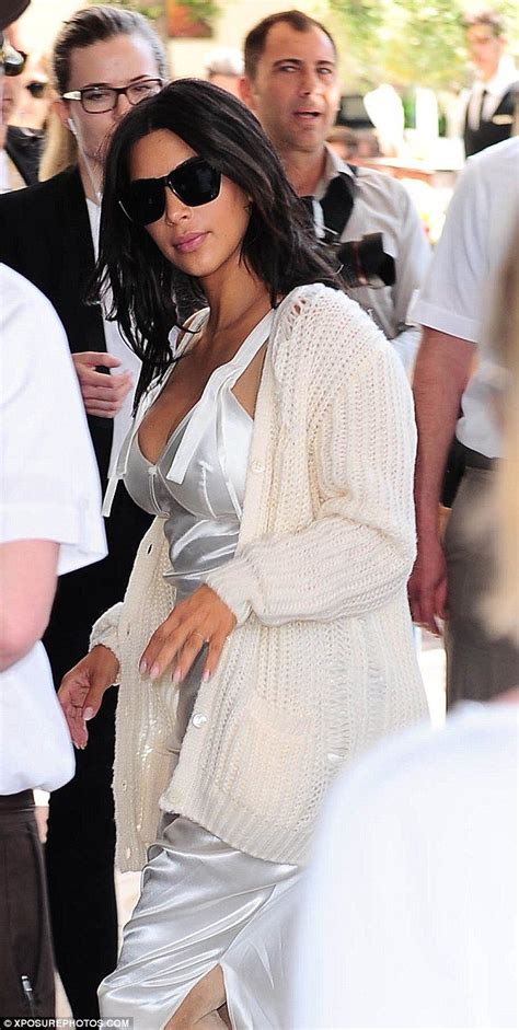 Kim Kardashian Slips Into Slinky Dress As She Arrives In Cannes Kim