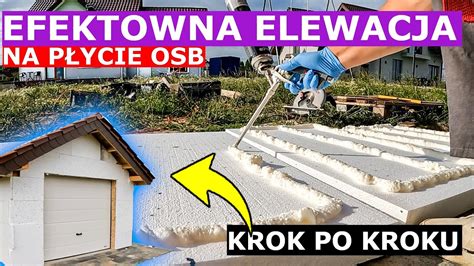 Przemiana garażu Elewacja na płycie OSB dla wolnostojącej konstrukcji