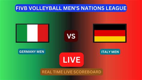 Germany Vs Italy LIVE Score UPDATE Today VNL 2023 FIVB Volleyball Men S