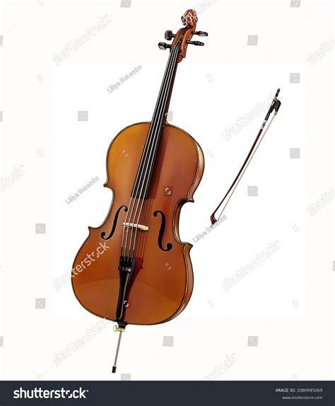 Violoncello Cello Bowed Musical Instrument 4 Stock Illustration 2080945069 | Shutterstock