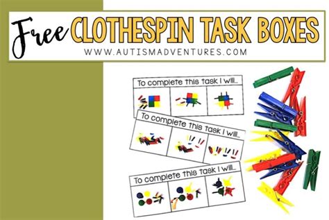 Free Counting Bears Task Boxes Autism Adventures