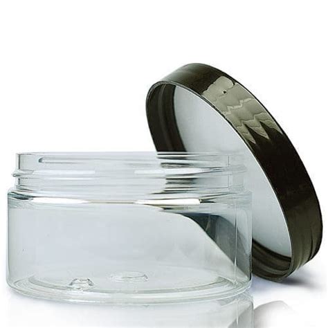 100ml Plastic Jar With Plastic Lid Clear PET Plastic Jars Ampulla Ltd