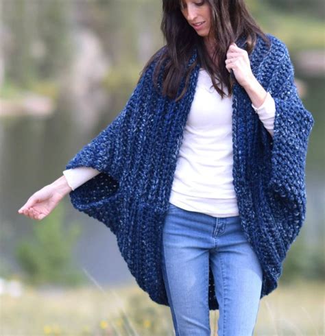 Cocoon Blanket Sweater Crocheted Cacoon Pattern Crocheted Shrug