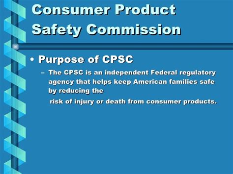 Consumer Product Safety Commission 1