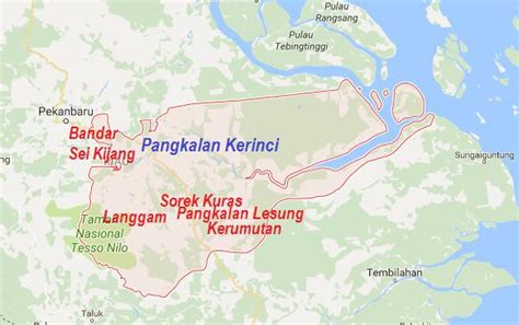 Pangkalan Kerinci Dan Kota Kota Di Kabupaten Pelalawan