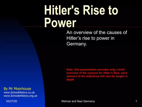 Hitlers Rise To Power Ppt