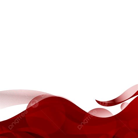 Vector De Onda Roja Png