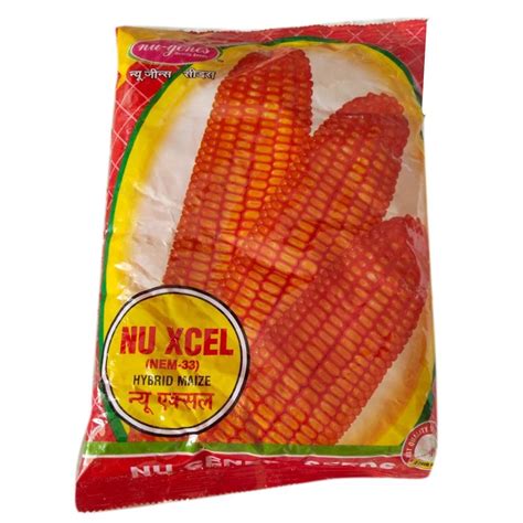 Yellow Nu Genes Hybrid Maize Seeds Packaging Type Packet Packaging