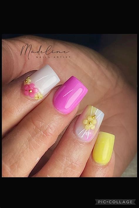 Pin by Sheila on Uñas decoradas Short square acrylic nails