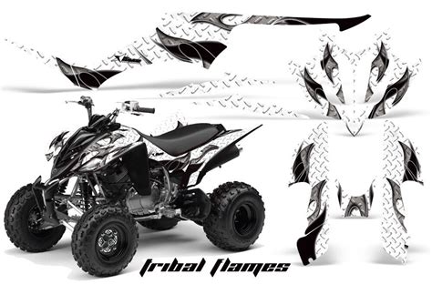 Atv Decal Graphic Kit Quad Sticker Wrap For Yamaha Raptor 350 2004 2014 Tf K W Ebay