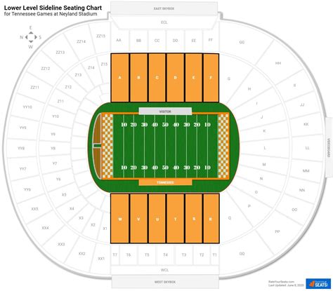 Seating Chart Neyland Stadium Knoxville Tn Ponasa