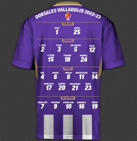 Laliga Santanderdorsales Real Valladolid Para La Temporada