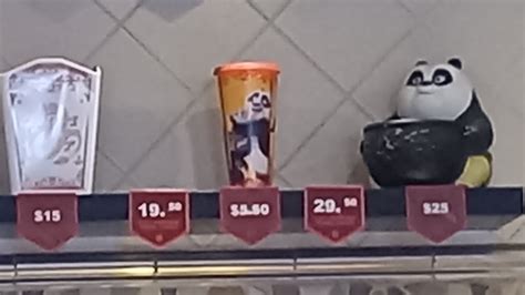 Cinemark Theater Kung Fu Panda Merchandise Popcorn Bucket Cups And