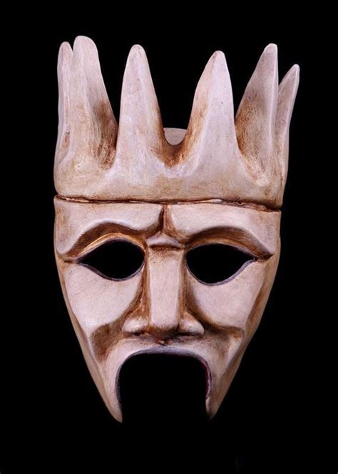 Crowned Chorus Greek Theater Mask By Theater