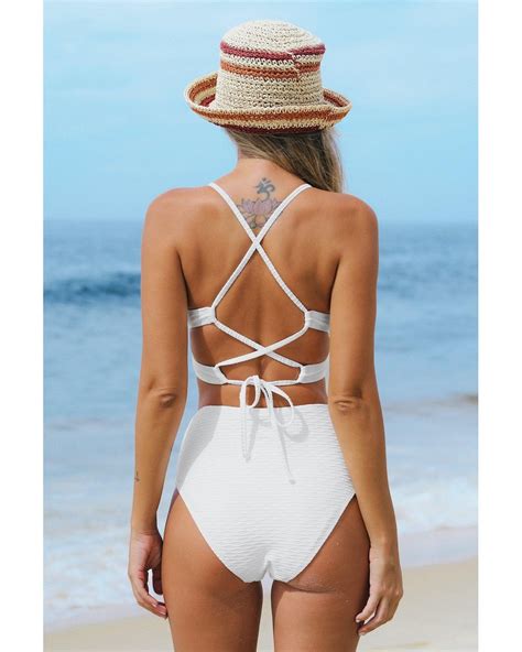 Cupshe White Swimsuit Atelier Yuwa Ciao Jp