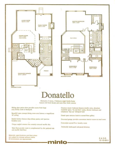 Minto Homes Floor Plans | Viewfloor.co