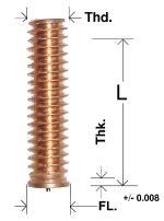 Non Flanged Mild Steel Capacitor Discharge Weld Studs UNC UNF On