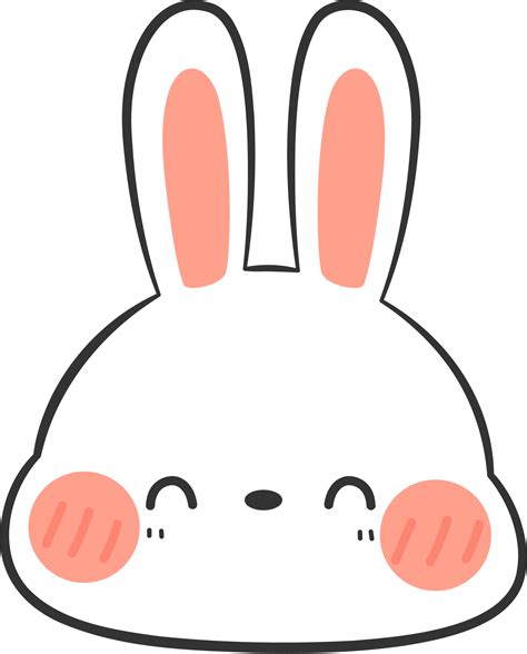 cute rabbit head cartoon element 10792508 PNG