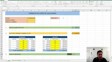 Formato De Corte De Caja Diario Nacional 2023