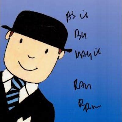 Ray Brooks signed Mr Benn 10x8 animated photo inscribed As If by Magic ...