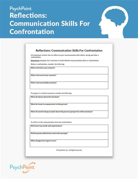 Effective Communication Skills Worksheets