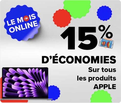 Consomac 15 reversés sur les produits d Apple chez Carrefour