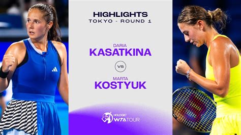 Daria Kasatkina Vs Marta Kostyuk 2023 Tokyo Round 1 WTA Match