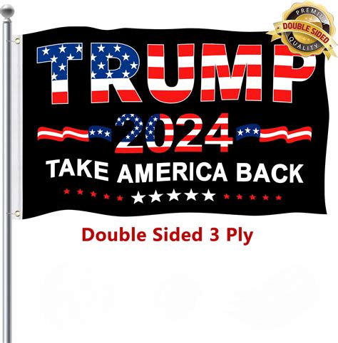 Trump Take America Back 2024 Flags 3x5 Outdoor Double