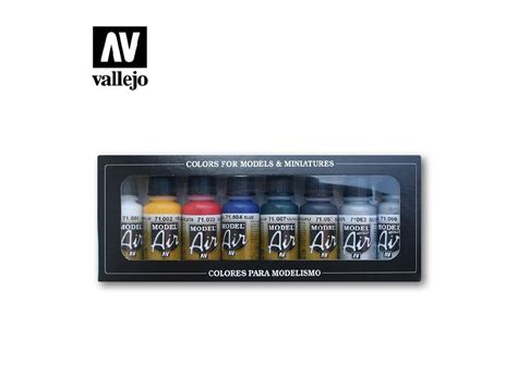 Acrylic Colors Set For Airbrush Vallejo Model Air Set Basic