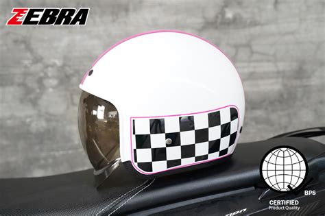 Zebra Classic Helmet 603 Motorcycle Helmet Half Face Zebra Original