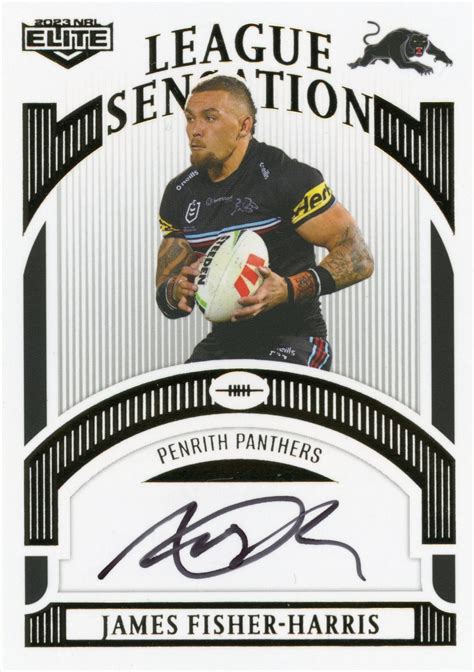 2023 NRL Elite White League Sensations Signature LSW12 James Fisher