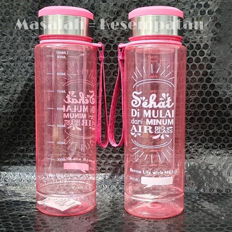 Jual Paling Disukai BioTumbler 1Liter Botol BIOGLASS MCI Tahan