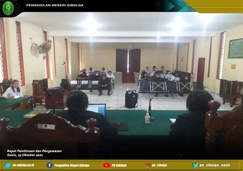 Rapat Bulanan Pembinaan Dan Pengawasan Periode Oktober 2021 Pengadilan