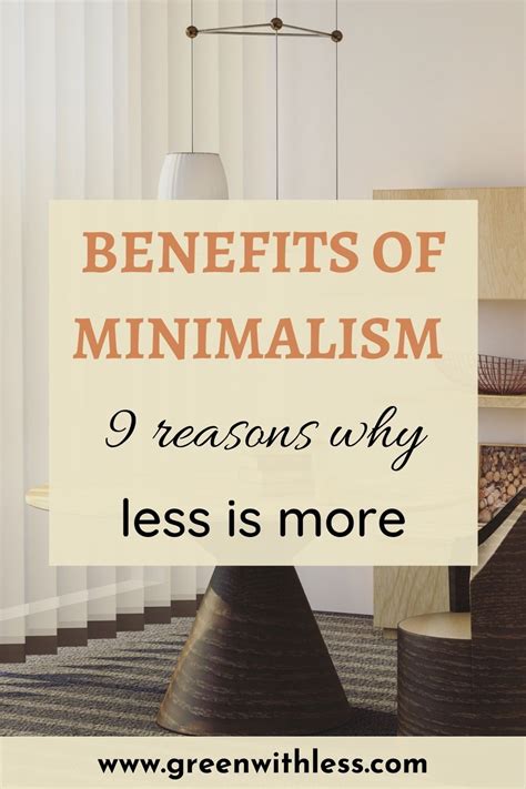 Benefits Of Minimalism Why Less Is More Green With Less