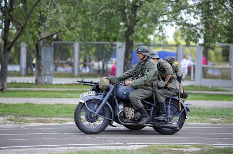 Soldier On A Motorcycle From World War Ii Editorial Photo Image Of Jeep Hospital 227364106