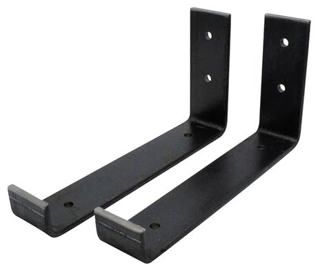 Hook Shelf Bracket Lipped Edge Secures Shelf Easy Installation