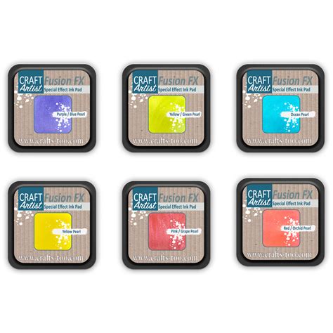 Craft Artist Pearl Fusion Fx Special Effect Ink Pad Full Collection