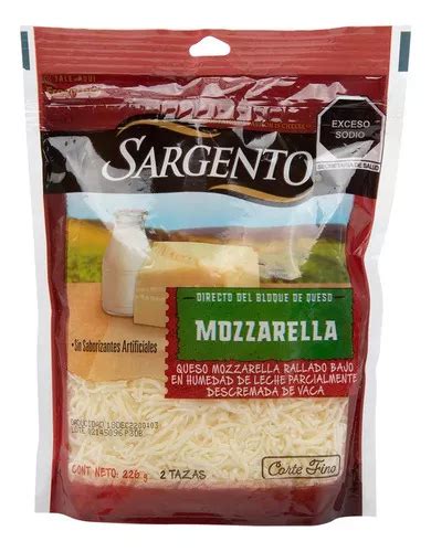 Queso Sargento Mozzarella Rallado 226g MercadoLibre