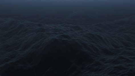 Free stock video - Water fx0327: dark ocean waves undulate and flow (loop).