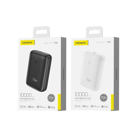 P66 10000mah Mini Power Bank 225w And 2 Outputs Foneng