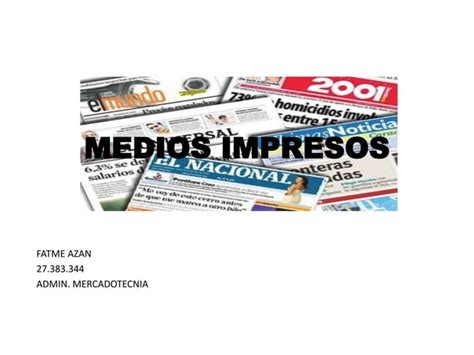 Medios Impresos Ppt