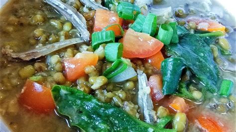 Sauteed Mung Beans With Anchovies Ginisang Munggo With Dilis Youtube