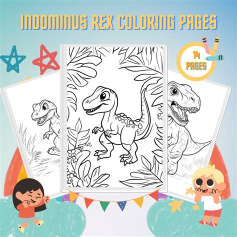 15 Dibujos De Indominus Rex Para Colorear Da Rienda Suelta A Tu