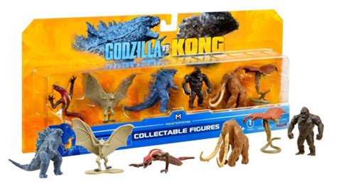 Playmate Monsterverse Godzilla Vs Kong Mini Set Pack Behemoth Warbat Hellhawk