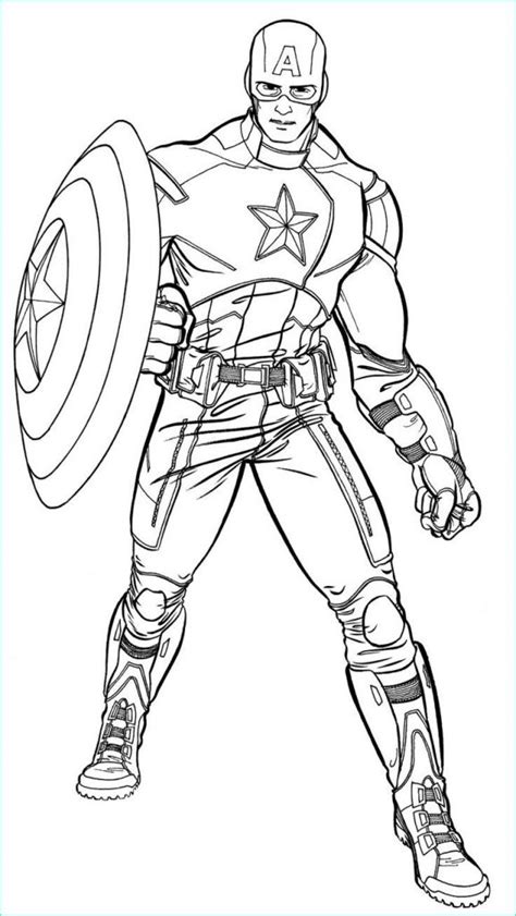 8 Nouveau De Coloriage Capitaine América Collection Coloriage Coloriage