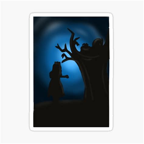 "Alice Silhouette picture" Sticker for Sale by Averyrenae | Redbubble