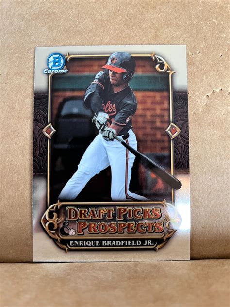 Enrique Bradfield Jr Bowman Chrome Draft Picks Prospects Insert