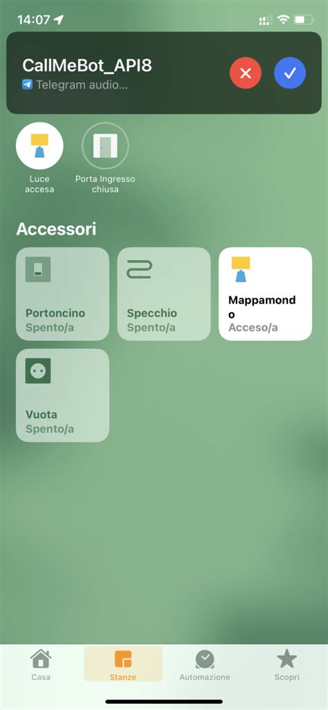 Ricevere Notifiche Tramite Chiamate Vocali Da Telegram Da Homekit